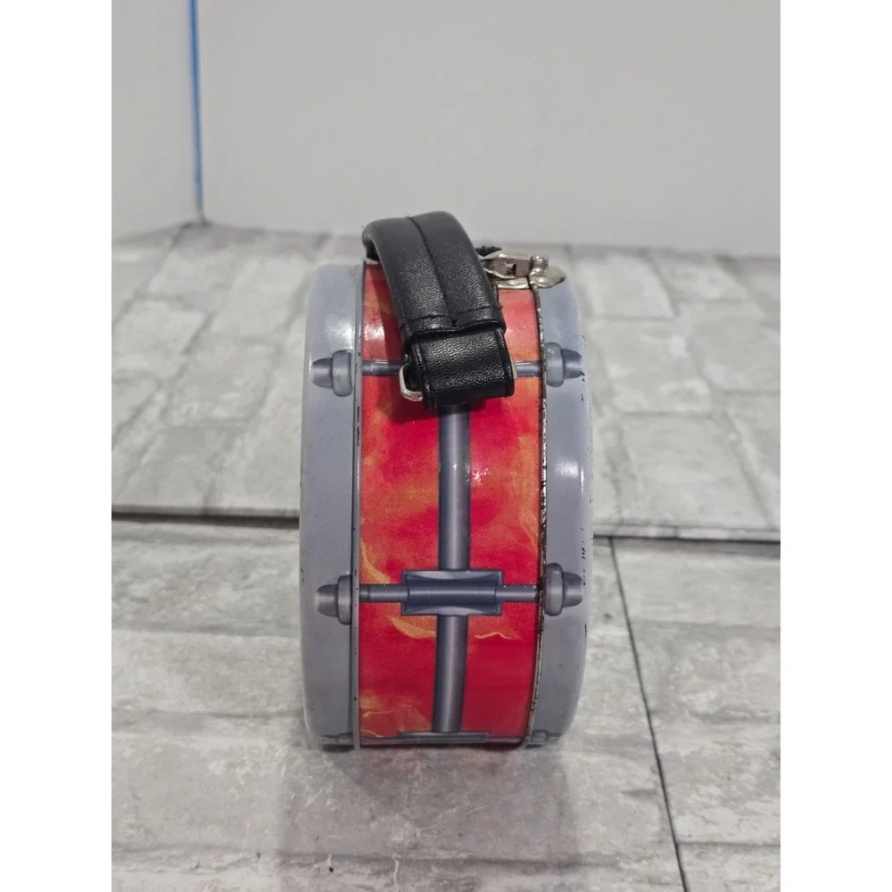 Rolling Stones Drum Lunch Box Tin Tote Vandor Collectible Man Cave She Shed Flaw